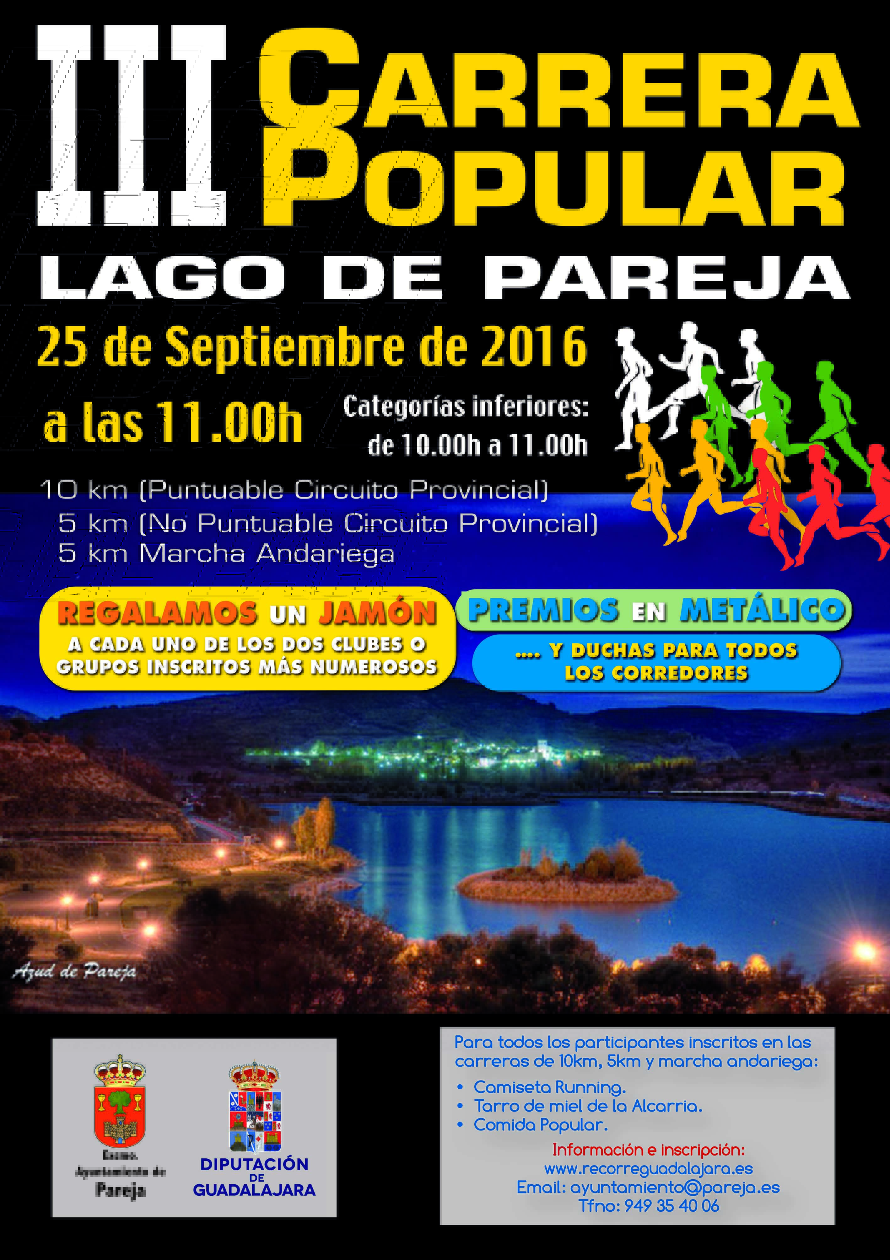 Este domingo, III Carrera Popular Lago de Pareja