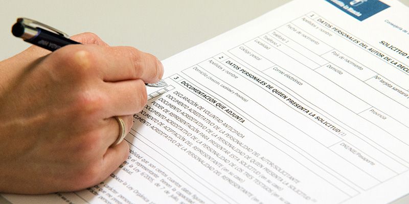 Un total de 348 personas han inscrito su declaración en el Registro de Voluntades Anticipadas hasta junio