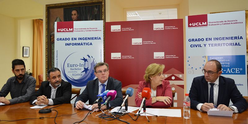 Los grados de Ingeniería Informática y Civil y Territorial de la UCLM obtienen el sello de excelencia europea