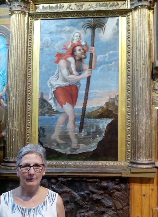 María del Rosario Arcos. Una Licenciada en BB.AA restaura gratis un cuadro del XVII en Las Majadas y, encima, paga los gastos