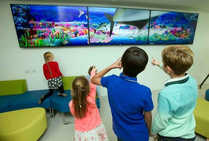 Sony crea un acuario digital para calmar la ansiedad de los niños en un hospital de Liverpool