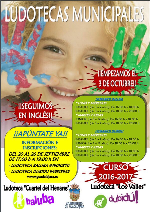 El Ayuntamiento de Guadalajara pone nuevamente en marcha sus ludotecas en inglés para niños y niñas de entre 3 y 12 años 1 ludotecas