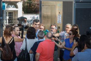 Presentación de los nuevos aseos autolimpiables