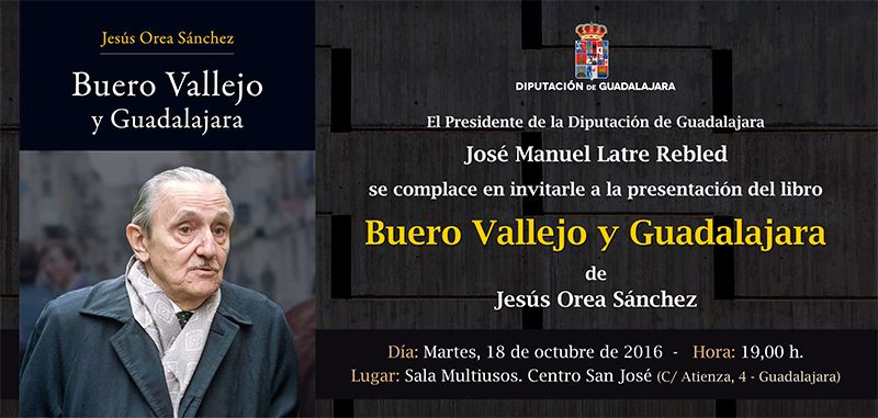 El libro «Buero Vallejo y Guadalajara» de Jesús Orea editado por Diputación de Guadalajara se presenta este martes