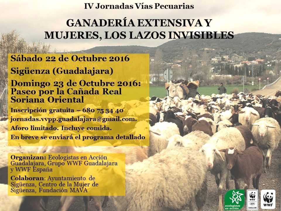 Sigüenza acogerá las IV Jornadas de Vías Pecuarias de Guadalajara organizadas por Ecologistas en Acción
