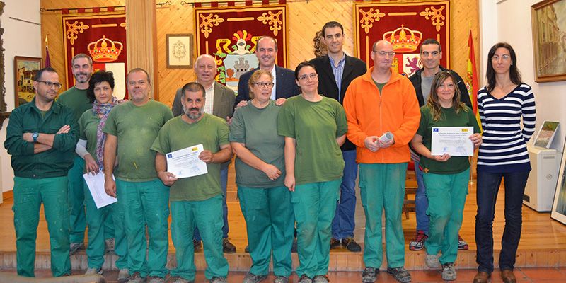 Rojo clausura un Taller de Empleo en Horche que ha permitido realizar trabajos de regeneración medioambiental