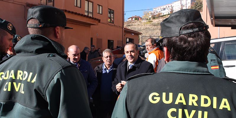 Gregorio visita las obras realizadas en el cuartel de Atienza y destaca el compromiso de la Diputación de Guadalajara