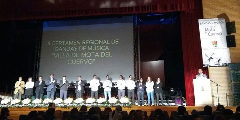 Prieto felicita a la banda de música de Manzanares tras ganar el III Certamen Regional ‘Villa de Mota del Cuervo’
