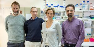 Grupo de investigadores del laboratorio de Neuroprotección Molecular del Hospital Nacional de Parapléjicos de Toledo (Foto: Carlos Monroy//SESCAM)