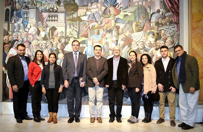 Prieto recibe en la Diputación de Cuenca a una delegación de la Universidad Estatal a Distancia de Costa Rica