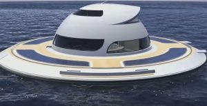 ¿Te gustaría vivir en el mar? Inventan una casa flotante autónoma con forma de ovni