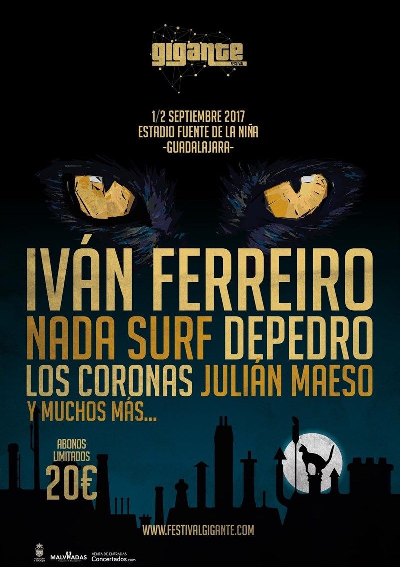 Iván Ferreiro, Nada Surf, Depedro, Los Coronas y Julián Maeso, al Festival Gigante