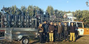 Entregadas 20 máquinas extendedoras de sal y 15 remolques de carga a las agrupaciones de Protección Civil