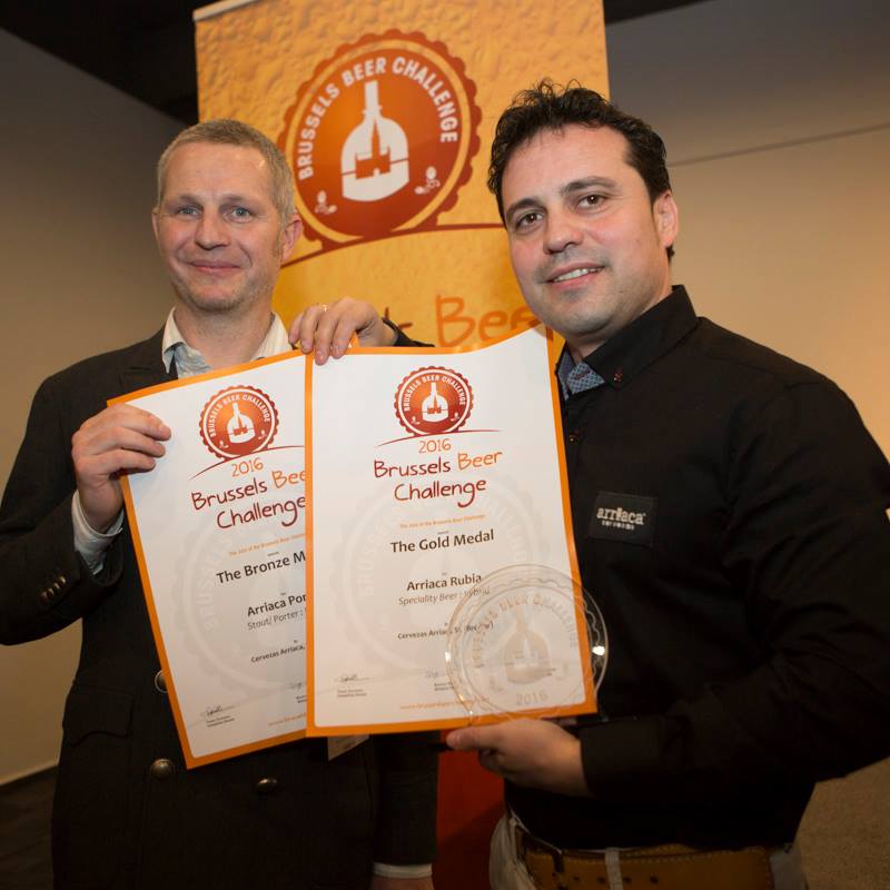 Arriaca se trae dos medallas del certamen internacional ‘Brussels Beer Challenge 2016’