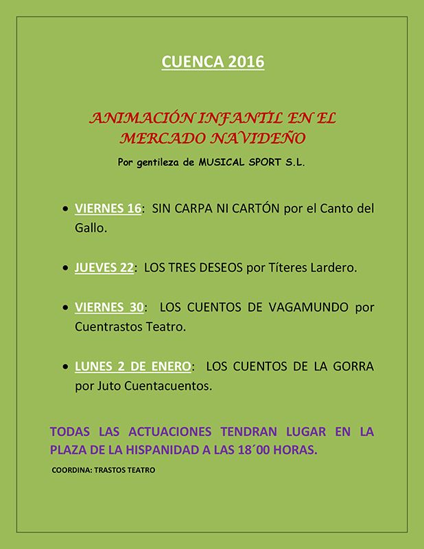 Mañana viernes da comienzo la primera de las 4 actuaciones infantiles del Mercado Navideño 3 75 empresarios toledanos aprenden a ver oportunidades donde otros no las ven con el seminario “Top Dirección”
