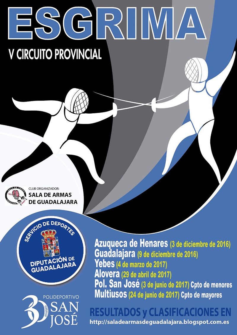 El sábado 3 en Azuqueca, primera jornada del V Circuito Provincial de Esgrima