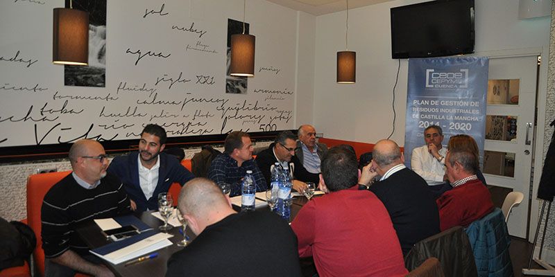 CEOE-Cepyme Cuenca traslada a sus empresas información del Plan Regional de Residuos Industriales