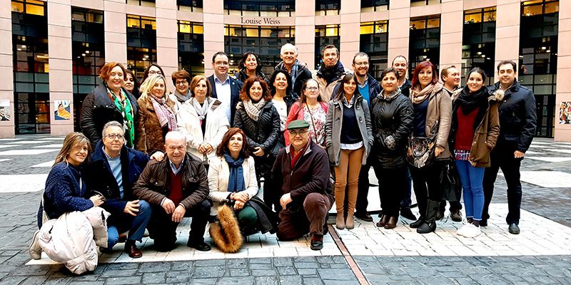 Alcaldes y concejales del Partido Popular de Cuenca conocen de cerca el Parlamento Europeo