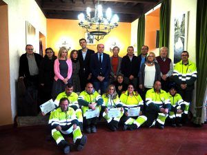 Clausurado en el Salón de Plenos el Taller de Empleo de Jardinería de Sigüenza