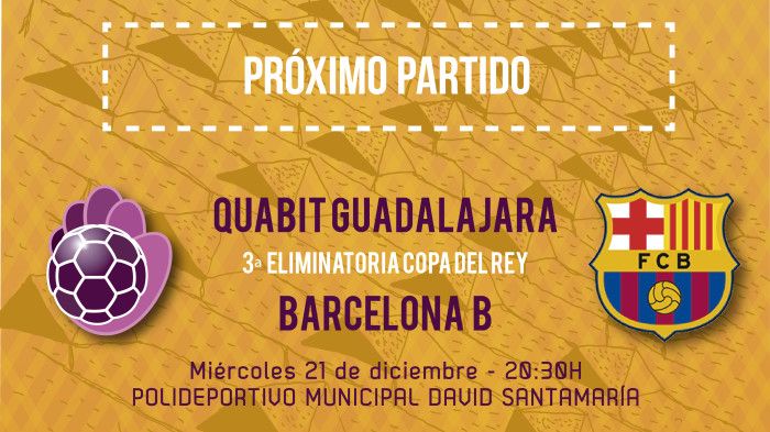 El Quabit necesita remontar tres goles al Barcelona B para superar la 3ª eliminatoria de Copa del Rey