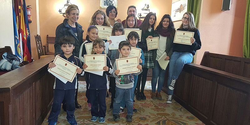 Entregados los premios concurso escolar de Tarjetas de Navidad de Sigüenza