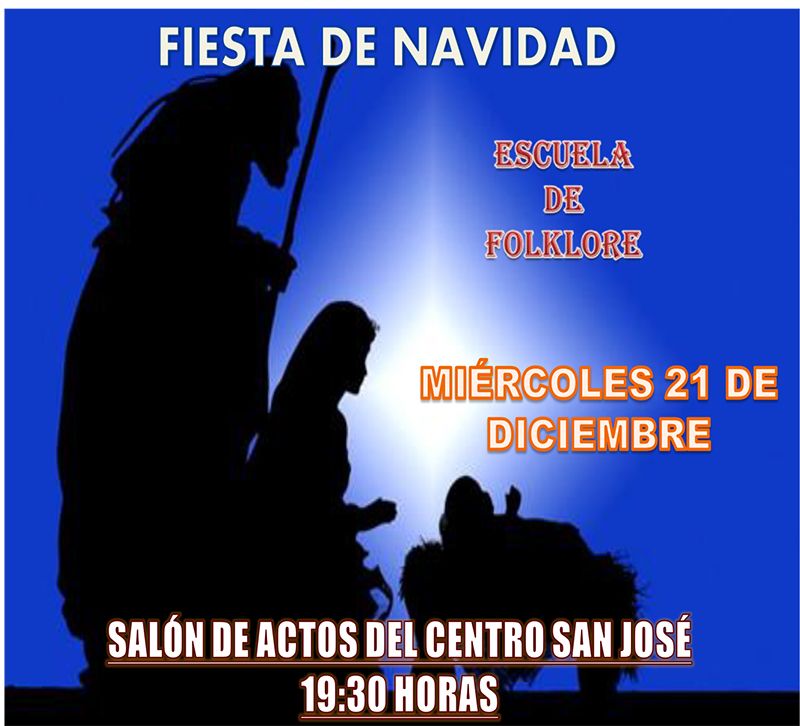 La Escuela de Folklore de Diputación de Guadalajara celebrará su «Fiesta de Navidad» el miércoles 21 en el San José