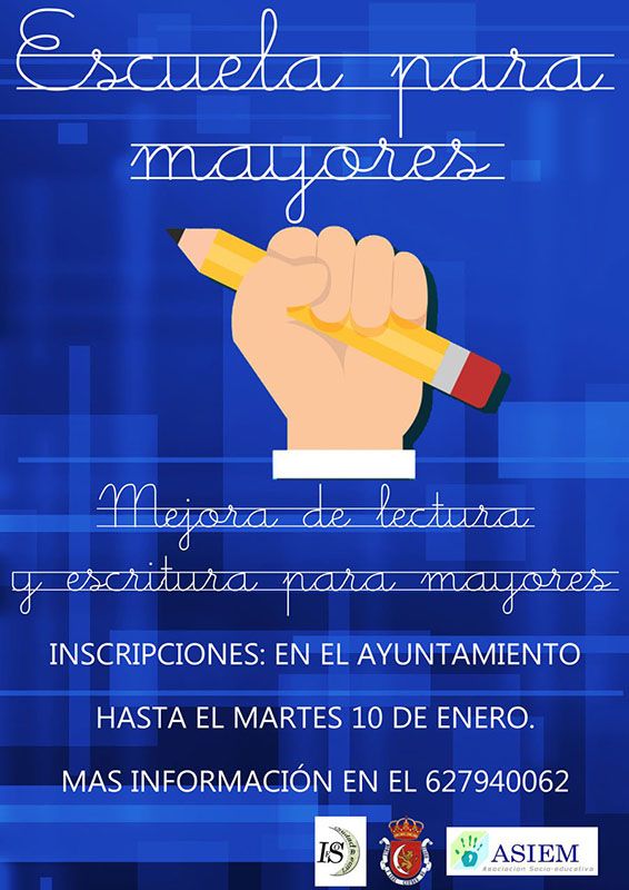 Mejora de lectura y escritura para mayores en Huete