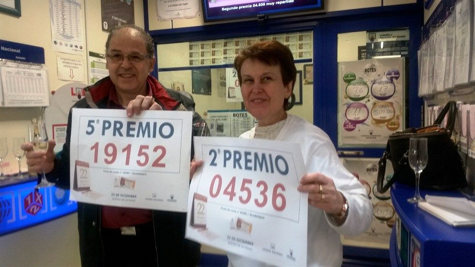Un quinto premio deja casi 2 millones de euros en Guadalajara
