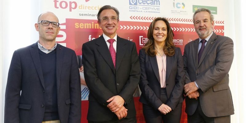 Un centenar de empresarios asisten al seminario “Top Dirección” de Fundación Caja Rural CLM y FEDA para mejorar su competitividad