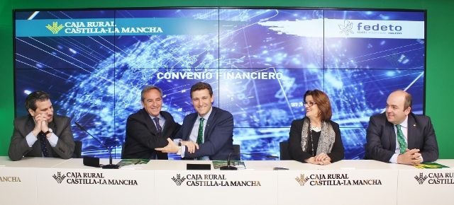 Caja Rural CLM habilita 60 millones a Fedeto para atender las demandas de financiación del colectivo empresarial toledano