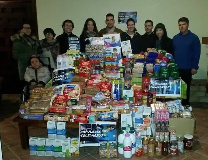 Nuevas Generaciones recoge más de 10.000 kilos de alimentos para las familias más necesitadas de Ciudad Real