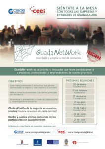 Inscríbete a las Reuniones de GuadaNetWork. Funciona Enero Julio 2017