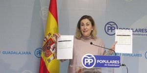 La diputada Silvia Valmaña hoy en rueda de prensa 300117