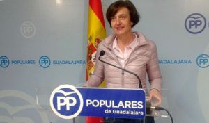 La senadora Ana Gonzalez hoy en rueda de prensa 260117