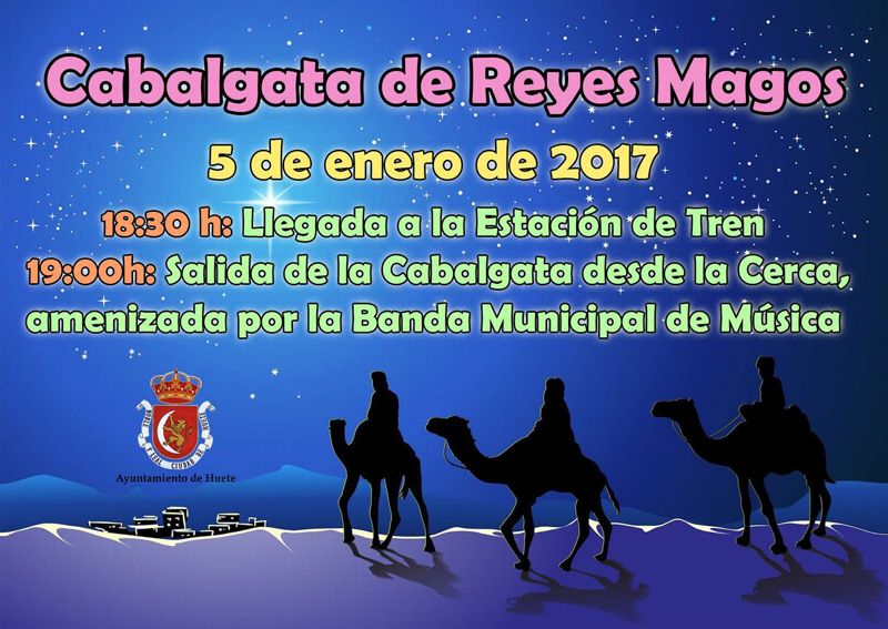 Los Reyes Magos llegarán a Huete en tren