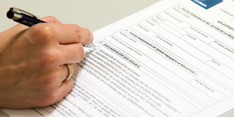 Un total de 624 ciudadanos se inscribieron en el Registro de Voluntades Anticipadas durante el año 2016