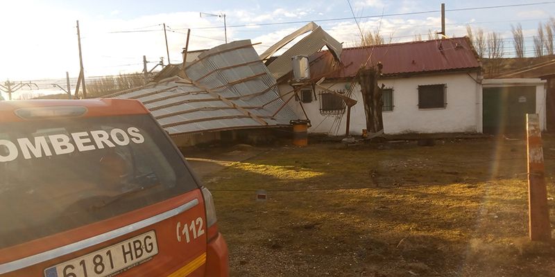 Un tejado cae sobre una vivienda en Guadalajara sin dañar a sus tres ocupantes