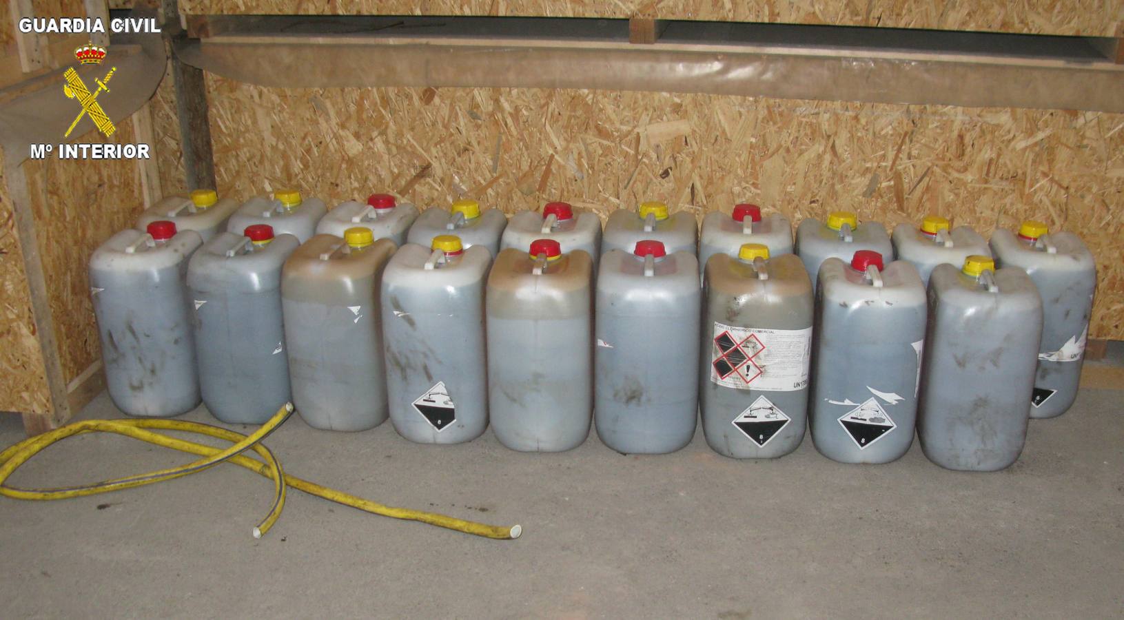 Cuatro detenidos por robar 600 litros de gasoil de una cantera de Villanueva de la Jara