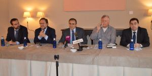 El viceconsejero de Cultura Jesús Carrascosa en la presentación de un libro en Cuenca