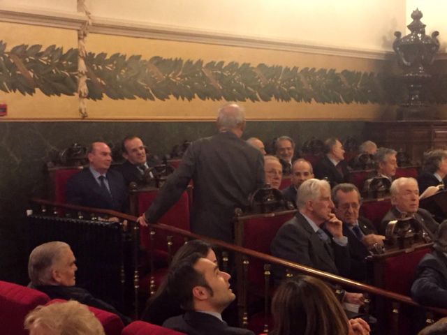Latre asiste en Madrid al homenaje del académico guadalajareño Benito Hernando con motivo del centenario de su fallecimiento