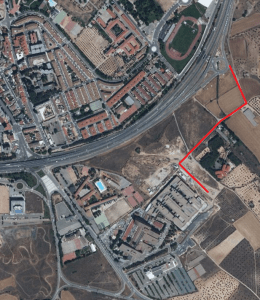 Foto aerea accesos hospital 2º acceso