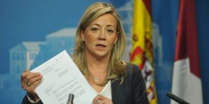 Lola Merino en rueda de prensa