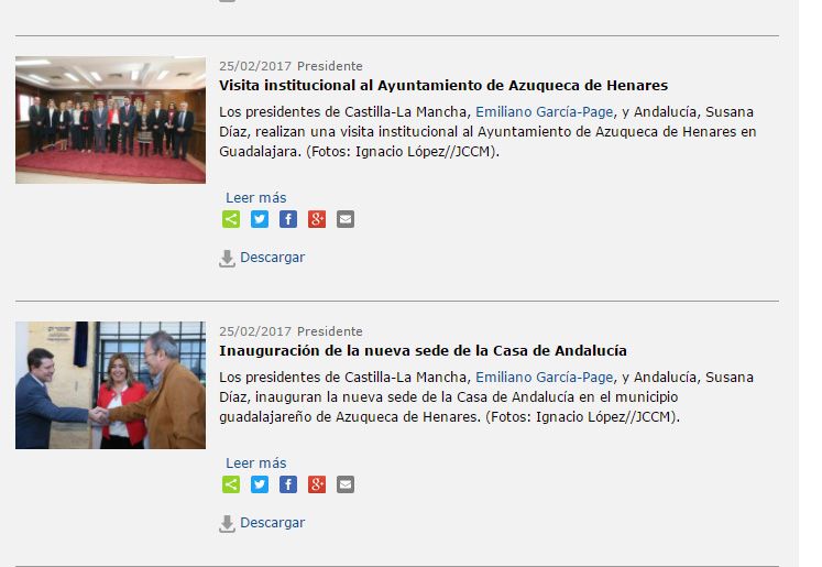 El PP acusa a Page de usar la web oficial de la Junta para promocionar a Susana Díaz mientras oculta el caos sanitario