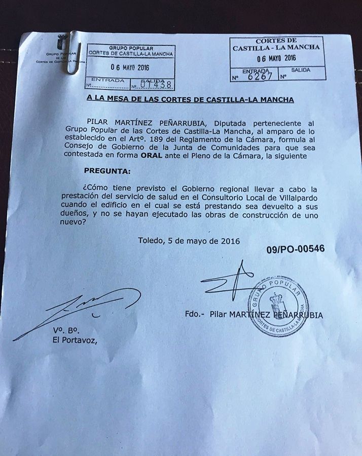 Peñarrubia pide al Gobierno de Page que atienda a las necesidades de su municipio