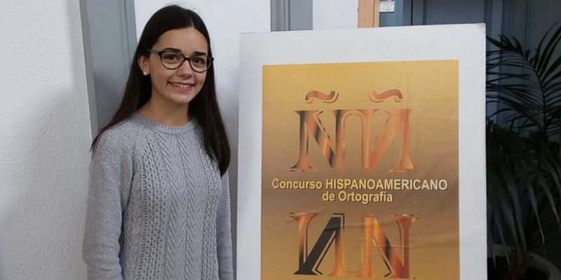 La joven pedroñera Eva María Grande Iniesta representó a Castilla-La Mancha en el XVII Concurso Hispanoamericano de Ortografía