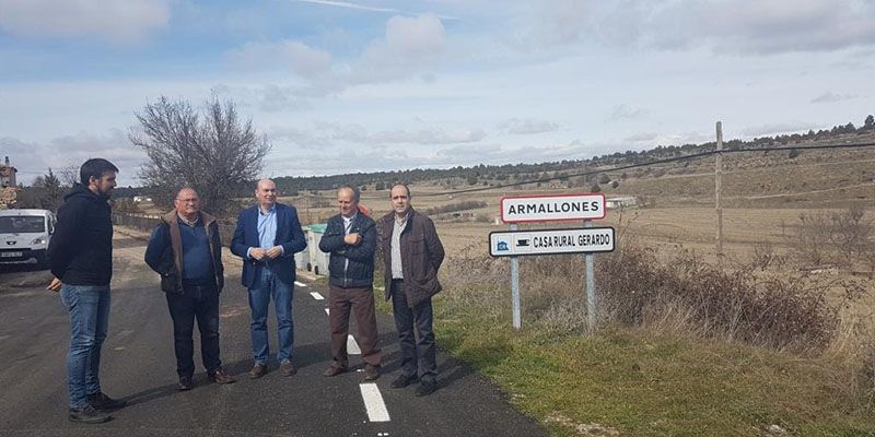 Latre resalta la importante mejora de la carretera de Armallones en pleno Alto Tajo
