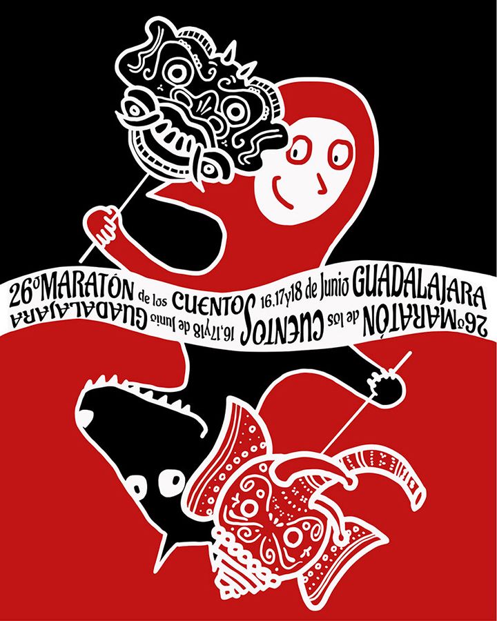 El Maratón de los Cuentos sobre Oriente ya tiene cartel, diseñado por Camila Villanueva Krzyzaniak