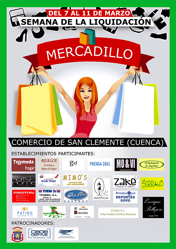Veintiún comercios participan en la semana de la liquidación de San Clemente