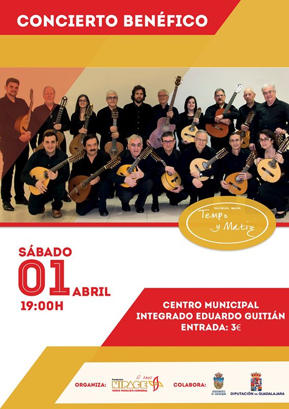 Concierto de Bandurria a favor de Fundación Nipace el próximo sábado 1 de abril