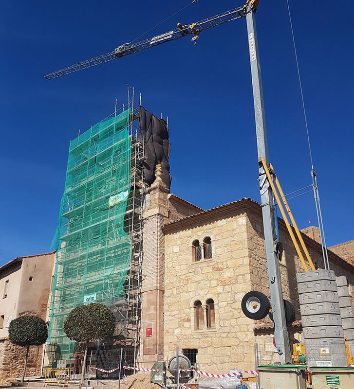 El Gobierno regional financia las obras de restauración de la iglesia de San Felipe, en Molina de Aragón